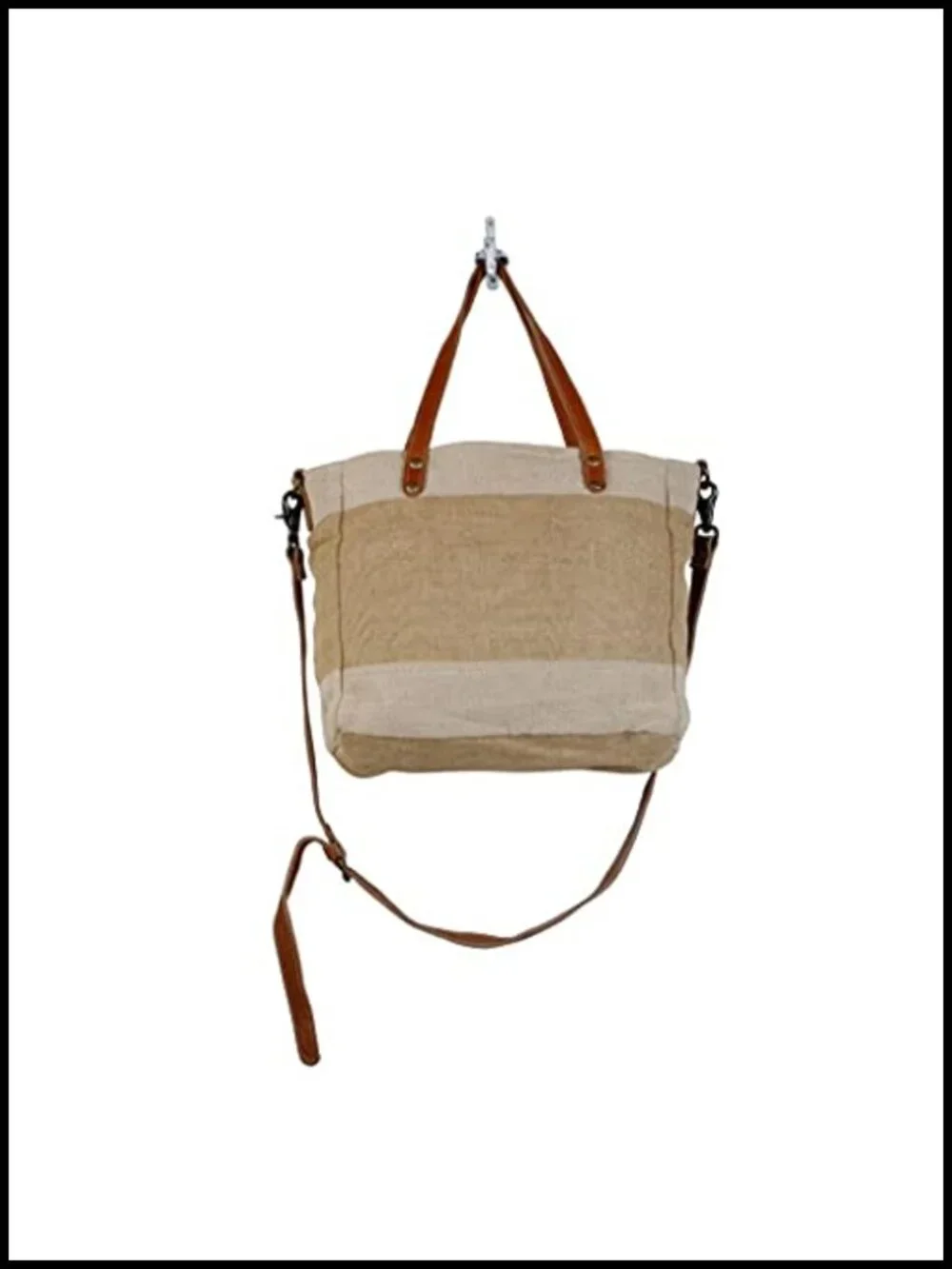 Sustainable Organic Fabric Market Bag Upcycled Cotton Leather